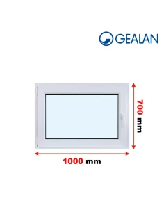 Kunststofffenster PVC Fenster 100x70 cm DREH/KIPP Gealan Linear