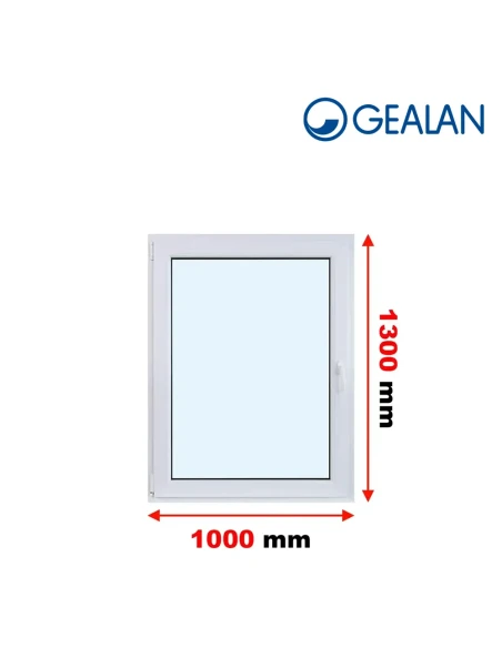 Kunststofffenster PVC Fenster 100x130 cm DREH/KIPP Gealan Linear
