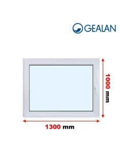 Kunststofffenster PVC Fenster 130x100 cm DREH/KIPP Gealan Linear