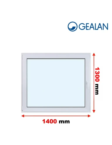 Kunststofffenster PVC Fenster 140x130 cm DREH/KIPP Gealan Linear