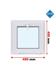 Kunststofffenster PVC Fenster 45x45 cm KIPP Veka Softline 82 MD