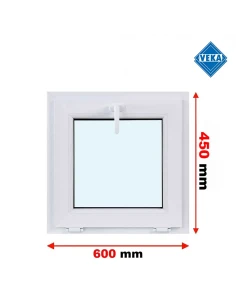 Kunststofffenster PVC Fenster 60x45 cm KIPP Veka Softline 82 MD