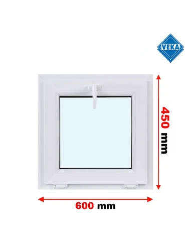 Kunststofffenster PVC Fenster 60x45 cm KIPP Veka Softline 82 MD