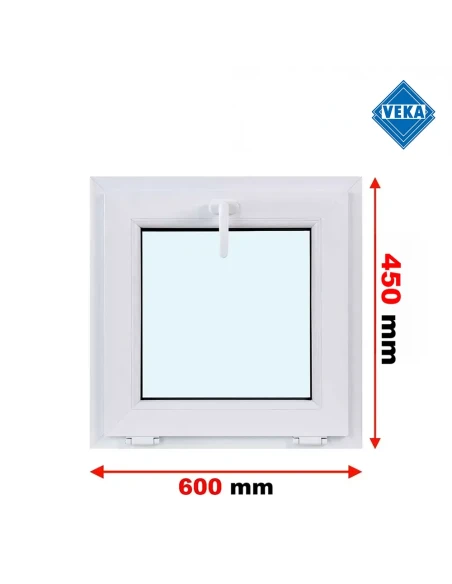 Kunststofffenster PVC Fenster 60x45 cm KIPP Veka Softline 82 MD