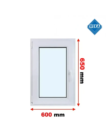 Kunststofffenster PVC Fenster 60x65 cm DREH/KIPP Veka Softline 82 MD