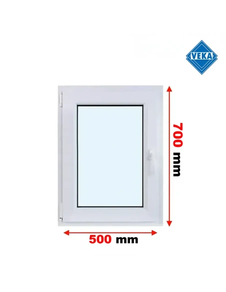 Kunststofffenster PVC Fenster 50x70 cm DREH/KIPP Veka Softline 82 MD