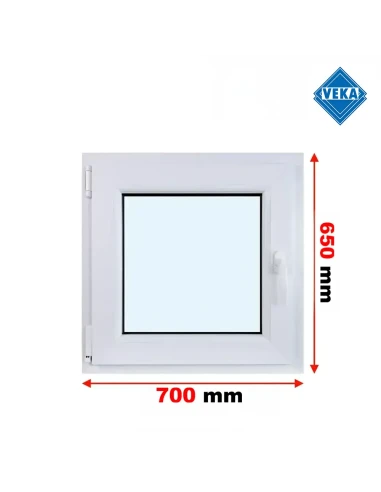 Kunststofffenster PVC Fenster 70x65 cm DREH/KIPP Veka Softline 82 MD