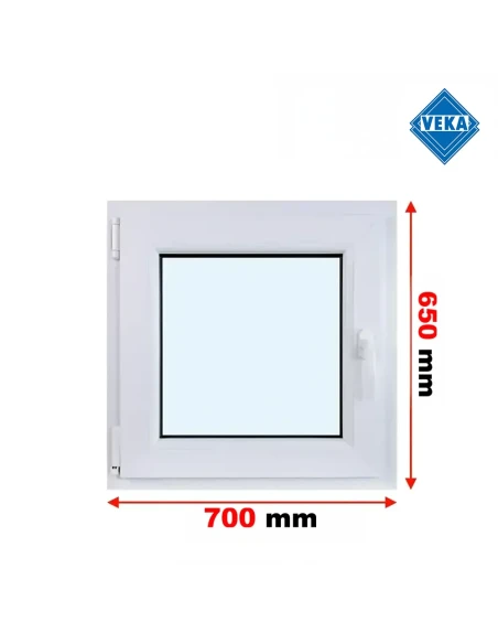 Kunststofffenster PVC Fenster 70x65 cm DREH/KIPP Veka Softline 82 MD