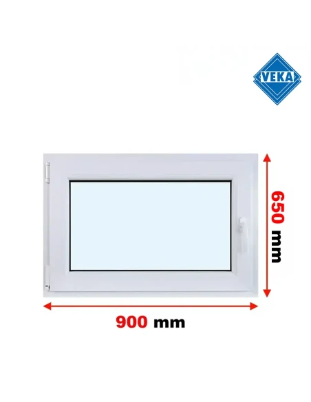 Kunststofffenster PVC Fenster 90x65 cm DREH/KIPP Veka Softline 82 MD