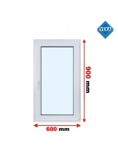 Kunststofffenster PVC Fenster 60x90 cm DREH/KIPP Veka Softline 82 MD