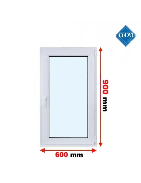 Kunststofffenster PVC Fenster 60x90 cm DREH/KIPP Veka Softline 82 MD