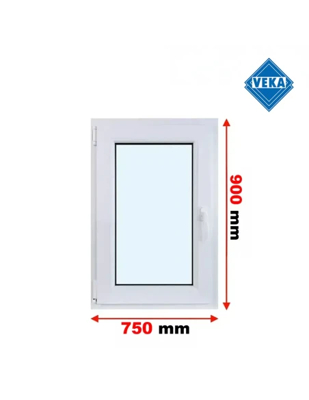 Kunststofffenster PVC Fenster 75x90 cm DREH/KIPP Veka Softline 82 MD