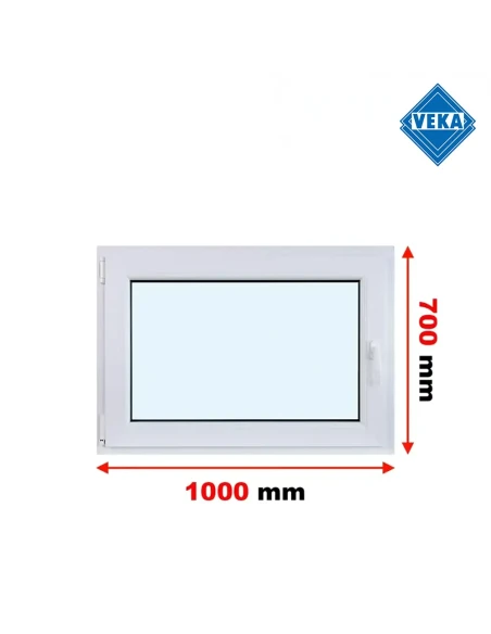 Kunststofffenster PVC Fenster 100x70 cm DREH/KIPP Veka Softline 82 MD