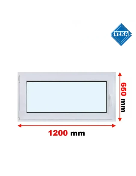 Kunststofffenster PVC Fenster 120x65 cm DREH/KIPP Veka Softline 82 MD