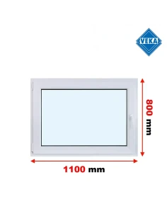 Kunststofffenster PVC Fenster 110x80 cm DREH/KIPP Veka Softline 82 MD