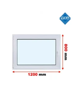 Kunststofffenster PVC Fenster 120x80 cm DREH/KIPP Veka Softline 82 MD