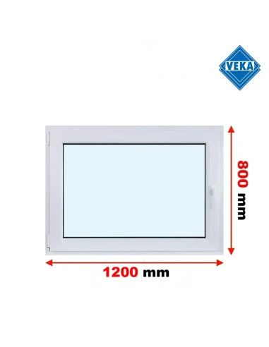 Kunststofffenster PVC Fenster 120x80 cm DREH/KIPP Veka Softline 82 MD