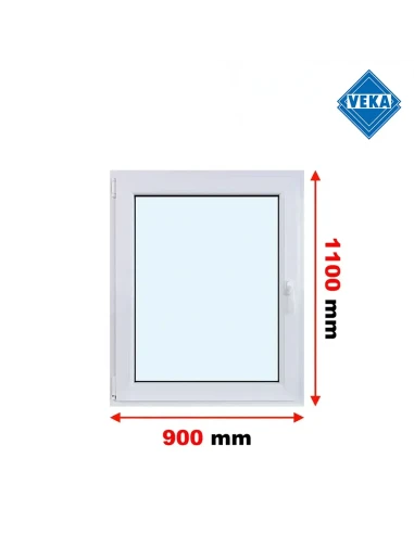 Kunststofffenster PVC Fenster 90x110 cm DREH/KIPP Veka Softline 82 MD