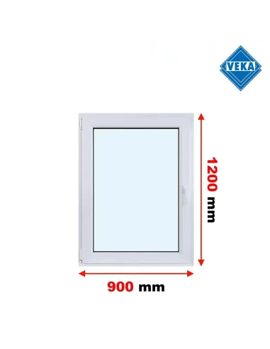 Kunststofffenster PVC Fenster 90x120 cm DREH/KIPP Veka Softline 82 MD