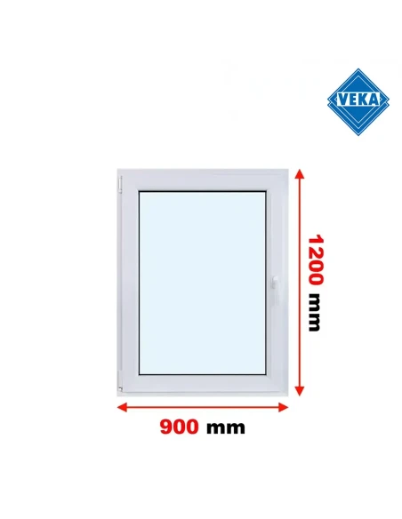 Kunststofffenster PVC Fenster 90x120 cm DREH/KIPP Veka Softline 82 MD