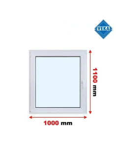 Kunststofffenster PVC Fenster 100x110 cm DREH/KIPP Veka Softline 82 MD