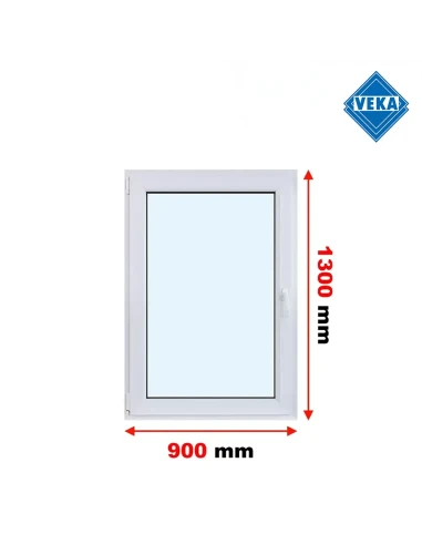 Kunststofffenster PVC Fenster 90x130 cm DREH/KIPP Veka Softline 82 MD