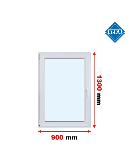 Kunststofffenster PVC Fenster 90x130 cm DREH/KIPP Veka Softline 82 MD