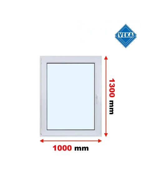 Kunststofffenster PVC Fenster 100x130 cm DREH/KIPP Veka Softline 82 MD