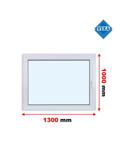 Kunststofffenster PVC Fenster 130x100 cm DREH/KIPP Veka Softline 82 MD