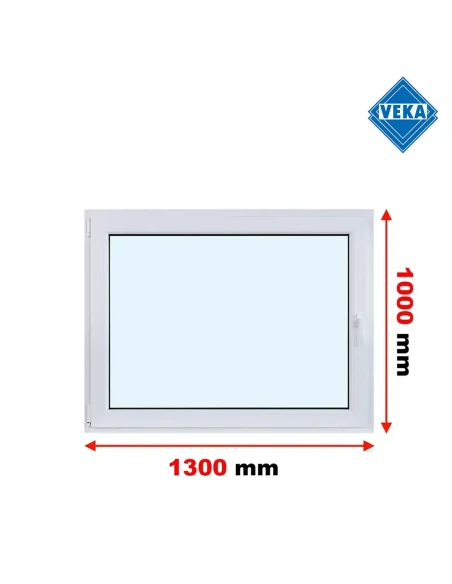 Kunststofffenster PVC Fenster 130x100 cm DREH/KIPP Veka Softline 82 MD