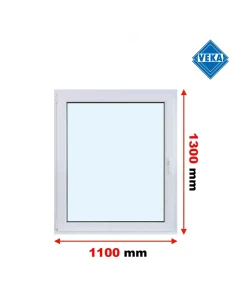 Kunststofffenster PVC Fenster 110x130 cm DREH/KIPP Veka Softline 82 MD