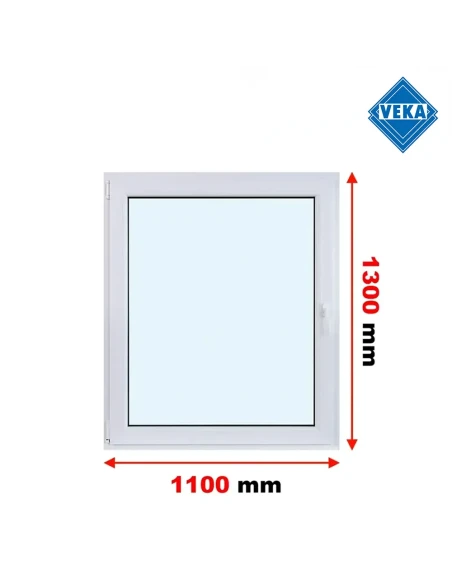 Kunststofffenster PVC Fenster 110x130 cm DREH/KIPP Veka Softline 82 MD