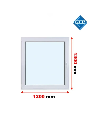 Kunststofffenster PVC Fenster 120x130 cm DREH/KIPP Veka Softline 82 MD