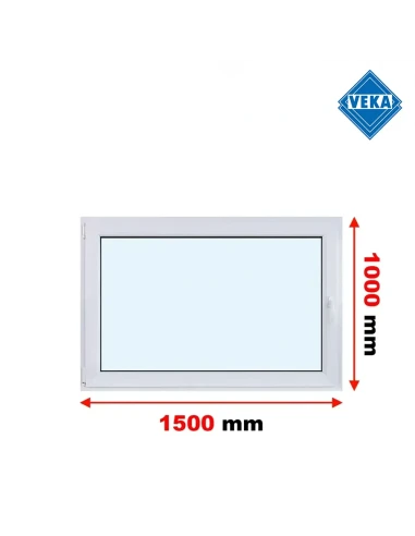 Kunststofffenster PVC Fenster 150x100 cm DREH/KIPP Veka Softline 82 MD