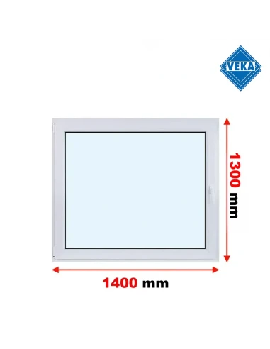 Kunststofffenster PVC Fenster 140x130 cm DREH/KIPP Veka Softline 82 MD