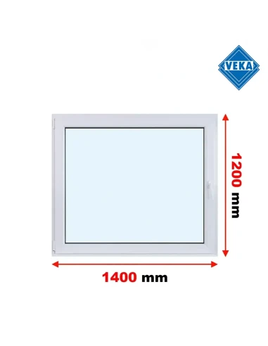 Kunststofffenster PVC Fenster 140x120 cm DREH/KIPP Veka Softline 82 MD