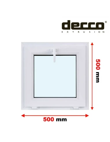Kunststofffenster PVC Fenster 50x50 cm KIPP Decco EkoSun 6