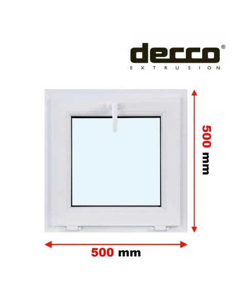 Kunststofffenster PVC Fenster 50x50 cm KIPP Decco EkoSun 6