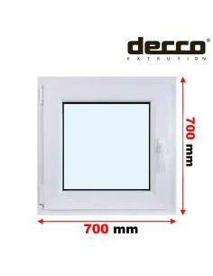 Kunststofffenster PVC Fenster 70x70 cm DREH/KIPP Decco EkoSun 6