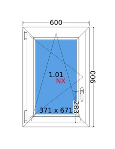 Kunststofffenster PVC Fenster 60x90 cm DREH/KIPP Decco EkoSun 6 2