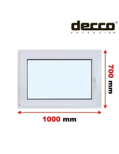 Kunststofffenster PVC Fenster 100x70 cm DREH/KIPP Decco EkoSun 6