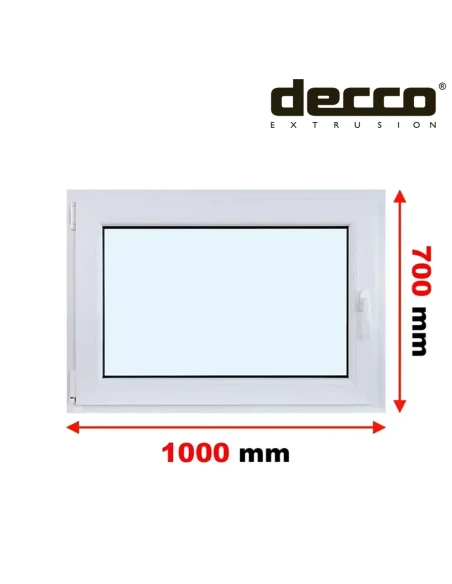 Kunststofffenster PVC Fenster 100x70 cm DREH/KIPP Decco EkoSun 6