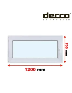 Kunststofffenster PVC Fenster 120x70 cm DREH/KIPP Decco EkoSun 6