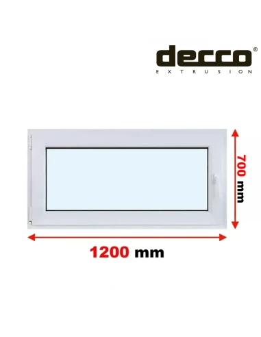 Kunststofffenster PVC Fenster 120x70 cm DREH/KIPP Decco EkoSun 6