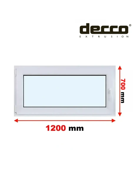Kunststofffenster PVC Fenster 120x70 cm DREH/KIPP Decco EkoSun 6