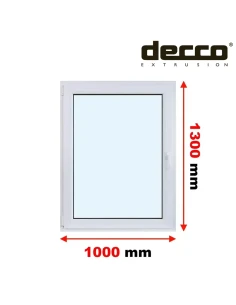Kunststofffenster PVC Fenster 100x130 cm DREH/KIPP Decco EkoSun 6