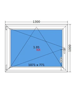 Kunststofffenster PVC Fenster 130x100 cm DREH/KIPP Decco EkoSun 6 2