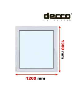 Kunststofffenster PVC Fenster 120x130 cm DREH/KIPP Decco EkoSun 6