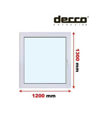 Kunststofffenster PVC Fenster 120x130 cm DREH/KIPP Decco EkoSun 6