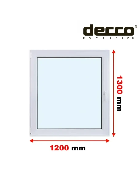 Kunststofffenster PVC Fenster 120x130 cm DREH/KIPP Decco EkoSun 6